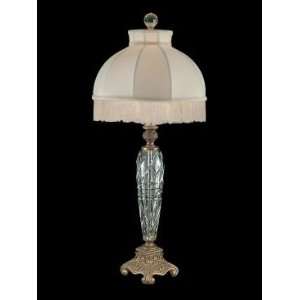  Dale Tiffany Parasol Table Lamp in Antique Brass Finish 