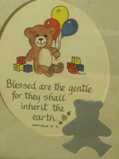   framed Biblical Verse Blessed are the gentle MATTHEW 5.5  