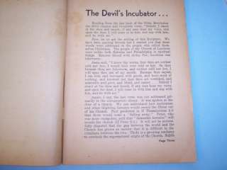 JJ040 1948 The Devils Incubator Harvey Springer Evangel  