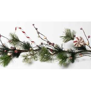  4ft. Artificial Pine Christmas Garland Accented with Artificial 