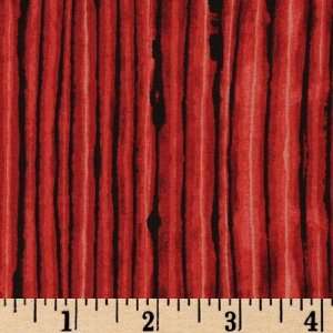  44 Wide Stripey Tiger Stripe RedBlack Fabric By The 