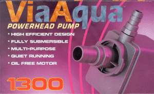 Via Aqua 1300 Submersible Water Pump   Hydroponics  