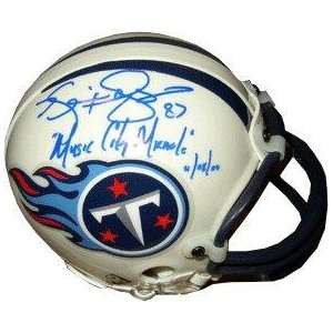Music City Miracle signed Tennessee Titans Replica Mini Helmet w/Dyson 