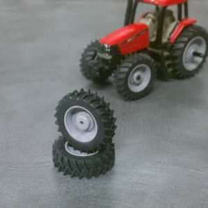 64 Farm custom scratch tractor FWA 2 tires gray  