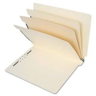   Paper Manila End Tab Classification Folders, Letter, 8 Section, 15/Box