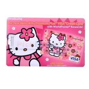  4GB Pink Mini Kitty Double Sided Pattern Credit Card Style 