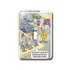Londons Times Funny Famous Cartoons   Chicken Crossing Guard   Light 
