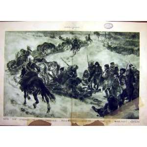  Cossacks Caucasus Turkish Wounded Sledges War 1916