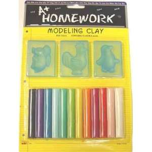  Modeling Clay 12 sticks + 3 molds Case Pack 48 Everything 