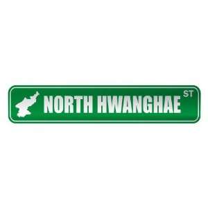   NORTH HWANGHAE ST  STREET SIGN CITY NORTH KOREA