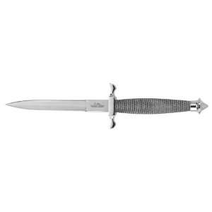  Gil Hibben Silver Shadow Double Edged Knife with Sheath 