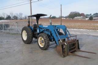 GOOD FORD NEW HOLLAND 4630 4X4 TRACTOR WITH LOADER, OROPS CANOPY 