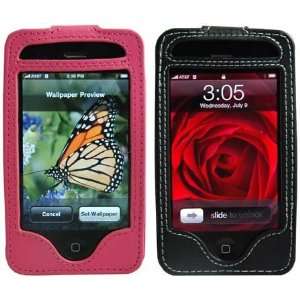  Premium iPhone 3G / iPhone 3GS 3G Speed leather Case Pink 