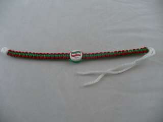 Iran Country Flag Macrame Bracelet  