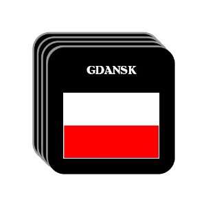Poland   GDANSK Set of 4 Mini Mousepad Coasters