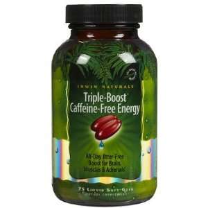   Naturals Triple Boost Caffeine Free Energy Softgels, 75 ct (Pack of 2
