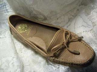 VINCE CAMUTO GENUINE LEATHER PAULA MOCCASINS BLONDE SIZE 7.5  