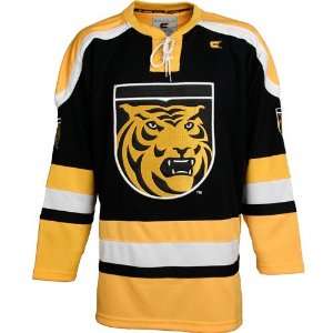   College Tigers Black Face Off Hockey Jersey