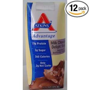 ATKINS Advantage Milk Chocolate Delight Shake 11 OZ (325 ml) (Pack of 