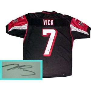 Michael Vick Atlanta Falcons Autographed Black Jersey  