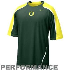Nike Oregon Ducks Green Walk Thru Performance Jersey T shirt  