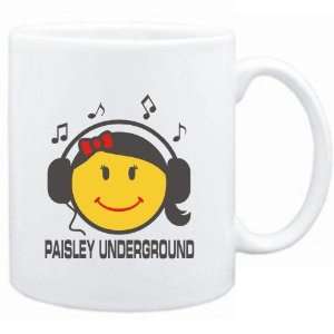 Mug White  Paisley Underground   female smiley  Music  