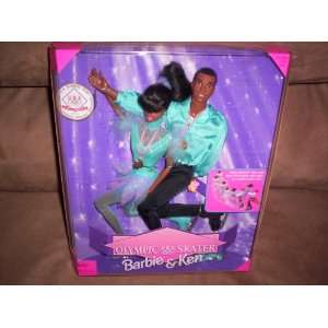    Olympic Skater Barbie and Ken African American Toys & Games