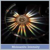 The high refractive index (RI) which yields moissanites 