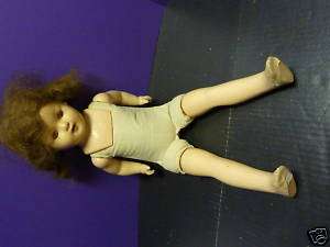 ANTIQUE COMPOSITION DOLL Sleep Eyes UNMARKED 21  