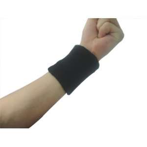 Bluelans Solid Color Thick Wrist Band/ Sweatband  Black(Price /Pc 