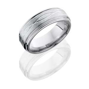   Refined Engraved Complex Bevel Wedding Band (sz 13) SlipRock Jewelry