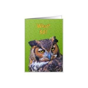  Birthday Card with Great Horned Owl Card Health 