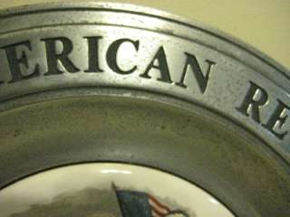   THE GREAT AMERICAN REVOLUTION 1976 CANTON, OHIO PEWTER PLATES
