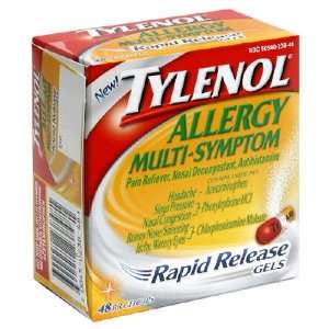  Tylenol Rapid Release Gels Allergy Multi Symptom , 48 