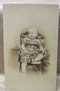 19C BOSTON MA NEWPORT RI VICTORIAN BABY CHILD CDV PHOTO  