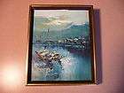NY Impressionist Joseph Newman Rockport Harbor Painting  