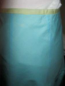 United Colors of Benetton Cotton Flirty Skirt Pale Blue Green Size 40 