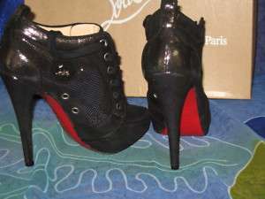 CHRISTIAN LOUBOUTIN Shoes Black laced booties  