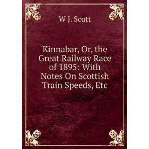   of 1895 With Notes On Scottish Train Speeds, Etc W J. Scott Books
