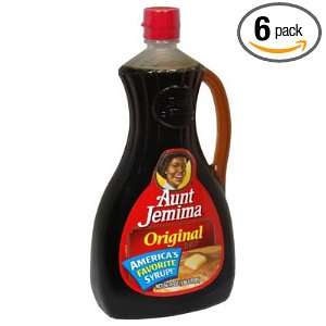 Aunt Jemima Original Syrup 36 fl. oz. (Pack of 6)  Grocery 