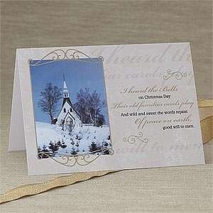 Church Bells Personalized Christmas Cards