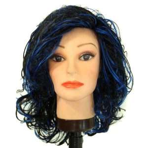  16 Off Black,Blue Straight wave Synthetic Wig Beauty