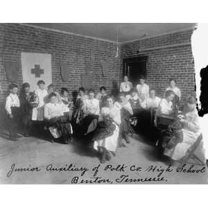 early 1900s photo Red Cross Junior Auxiliary of Polk Co. High School 