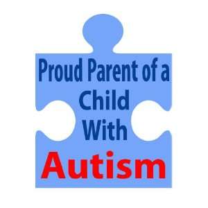  Proud Parent of a Child With Autism Auto Car Sticker 7X9 