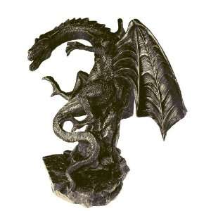  White Dragon Bronze Sculpture