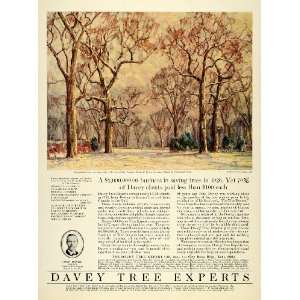 1927 Ad Davey Tree Expert Charles G. Dawes Evanston IL 