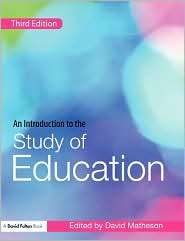   Of Education, (0415453658), David Matheson, Textbooks   