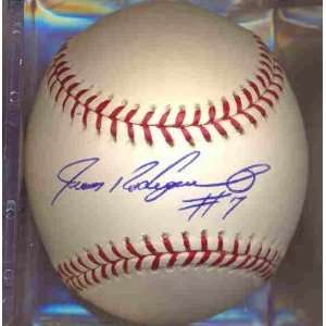  Ivan (Pudge) Rodriguez autographed MLB baseball Sports 