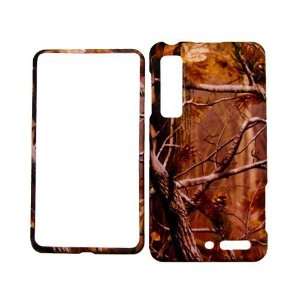  MOTOROLA DROID 3 CAMO CAMOUFLAGE AUTUMN WOODS RUBBERIZED 