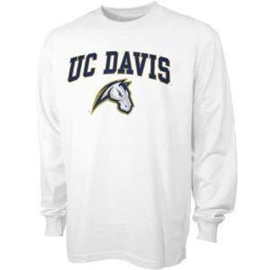 UC Davis Aggies White Bare Essentials Long Sleeve T shirt